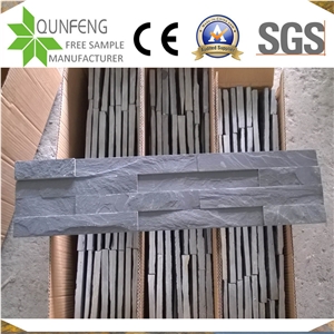 China Natural Black Split Slate Wall Cheap Stack Stone