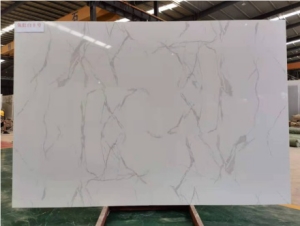 Exclusive China Factory Carrara White Artificial Marble Slab