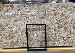 Brazil Bianco Sorrento Good Quality Polished Granite Slabs