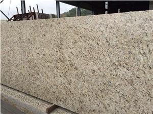 Brazil Polished Giallo Ornamental Granite Slabs