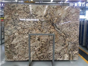 Phantom Gold Flower Elegant Sharp Polished Slabs