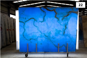 Onyx Azul Slabs -Blue Onyx Slabs