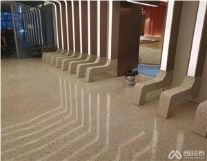 Indoor Cement Terrazzo New Special Shape Slab Tiles