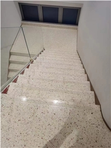 Nature Aggregate Previous Personalized Cement Terrazzo Stairs, Steps