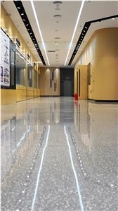 Terrazzo Cement Indoor Flooring Tiles Slab Block Line