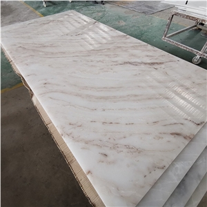 Customized Size Artificial Translucent White Onyx Sheet