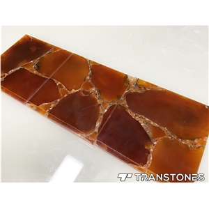Onyx Slabs Price Decorative Wall Panel Orange Agate Stone