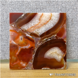 Tiles & Onyx Stone Natural Red Crystal Semi-Precious Agate