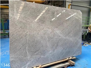 Castle Grey Marble Tundra Light Grey Marble Slab In China