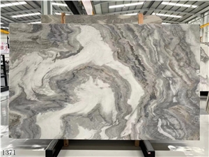 Landscape White Marble Shanshui Bai Ya An Slab