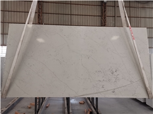 3200*1600 Mm Artificial White Quartz Stone Slab For Home