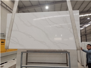 Factory Price 5059 Calacatta Paris Artificial Quartz Tiles