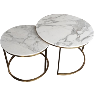 Modern Design Luxury Natural Marble Round Coffee Table