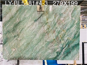 Botanic Green Quartzite Background Stone Wall Tiles