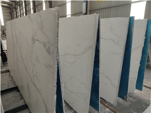 Calacatta White Composite Aluminum Honeycomb Wall Panels