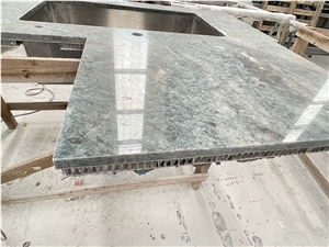 Lightweight Green Granite Honeycomb Backed Stone Panels