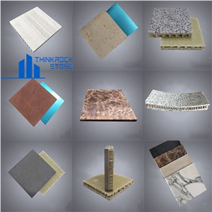 Marble Composite Honeycomb Backed Stone Tiles For Wall