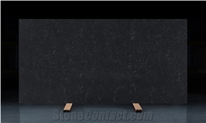 MH5022 Black Quartz Slabs With White Veins Quartz Surfaces