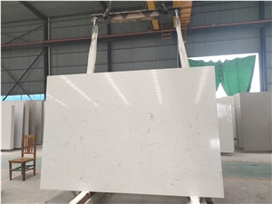 Snow Crystal Slab For Bathroom Kitchen, Cut To Size White Marble