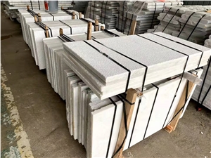 China White Marble Thick Tiles