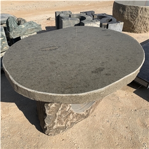 New Design Brown Granite Table Garden Furniture For Outdoor