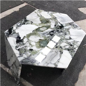 New Design Home Furniture China Ice Green Marble Table