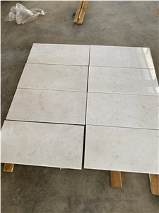 A Quality Pure White Marble 40 X 80 X 3Cm Tile