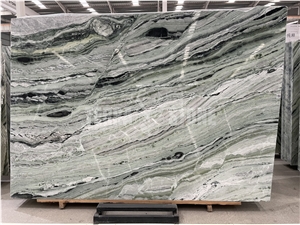 Chinese Green Jade Marble Stone Wall Decor Marble Slab