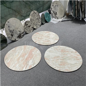 Norwegian Rose Marble Dining Table Coffee Table Tops Stone
