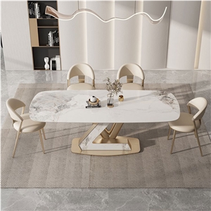 New Design Ice Jade Sintered Stone Dining Table BS-JJ-181