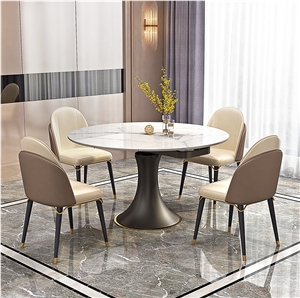 Snow Mountain Sintered Stone Dining Table BS-LSJ-GNT10