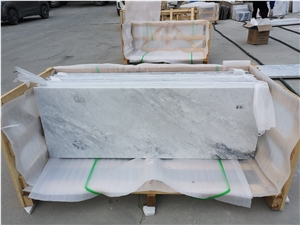Fantasy White Marble Cloudy White Marble Kerf Cutting Tile