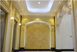 Artificial Onyx Background Wall For Hotel Project