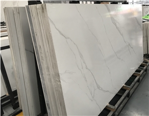 China White Sintered Stone  Slab Polish High Quality