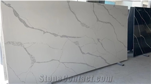 Calacatta White Quartz Big Slab Artificial & Tiles