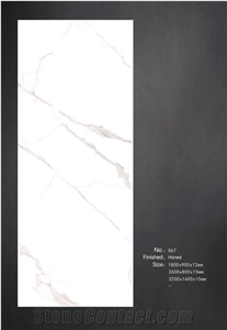 Calacatta White Sintered Stone Slabs For Wall & Tiles