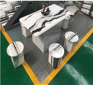 Hot Sale China Panda White Block Marble Block For Project