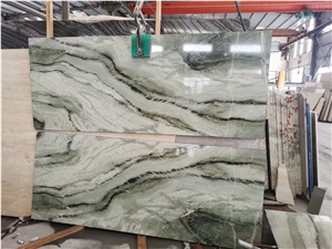Emerald Green Quartzite Natural Slabs Jade Transparent
