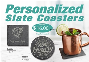 Personalized Slate Coaster For Any Occasion