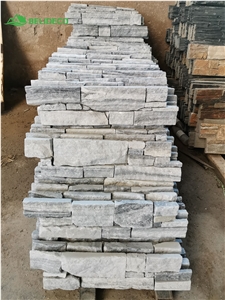 Culture Stone Thin Wall Ledge Stone Veneer Grey Quartzite