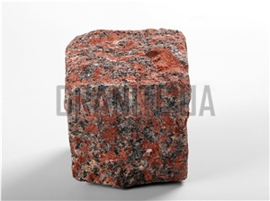 Chopped Stone Cubes From Kapustinsky Granite Cobble Stone