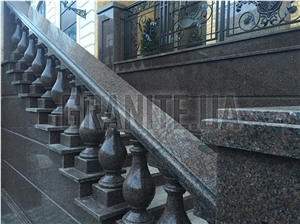 Karmin Granite-Grey Ukraine Granite Balustrades, Railings