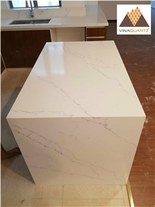 Cream Marfil Quartz Stone For Kitchen Countertop