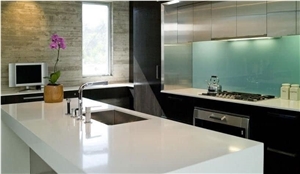 Statuario Classic EWH9503 Quartz Stone Kitchen Countertop