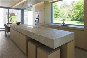 Mediterranean Green Limestone Kitchen Countertop