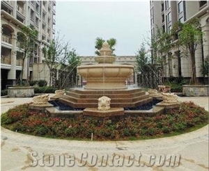 Hot Sale Sculpture White Marble Garden Fountain