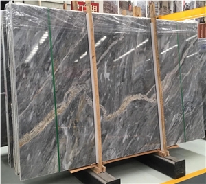 Italy Ice Grey Marble Pattern Slab Skirting Tiles