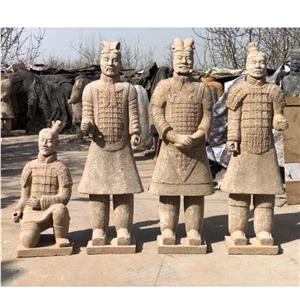 Life Size Garden Sculpture Terracotta Xian Warrior  Statue