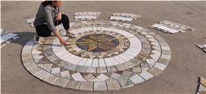 Natural Stone Round  Mosaic Pattern