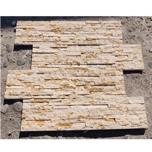 Professional Yellow Golden Culture Slate Wall Cladding